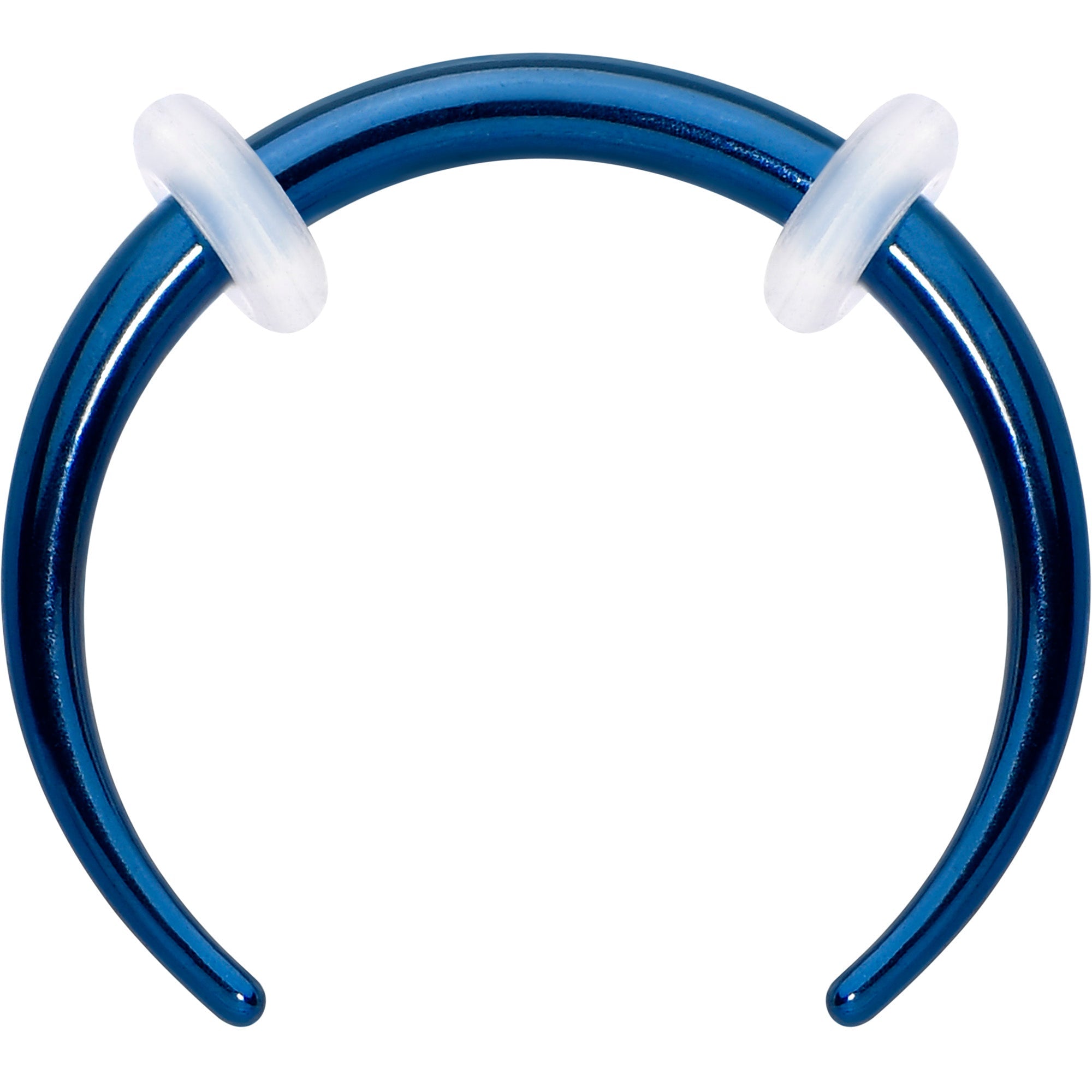 BodyCandy Stainless Steel Crescent Pincher Septum Ring - 14G and 16G — lifestyle context