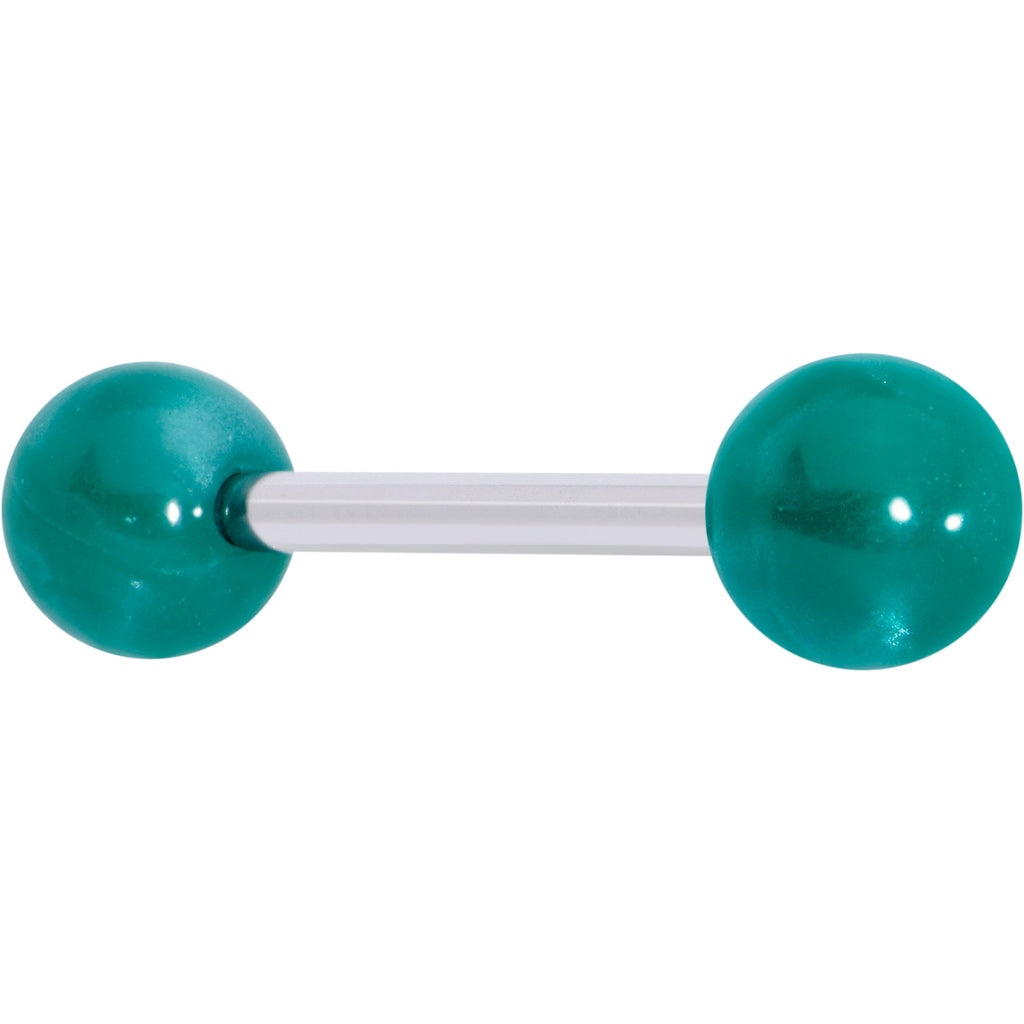BodyCandy Color Acrylic Ball Tongue Ring Surgical Steel Barbell — fabric or material detail