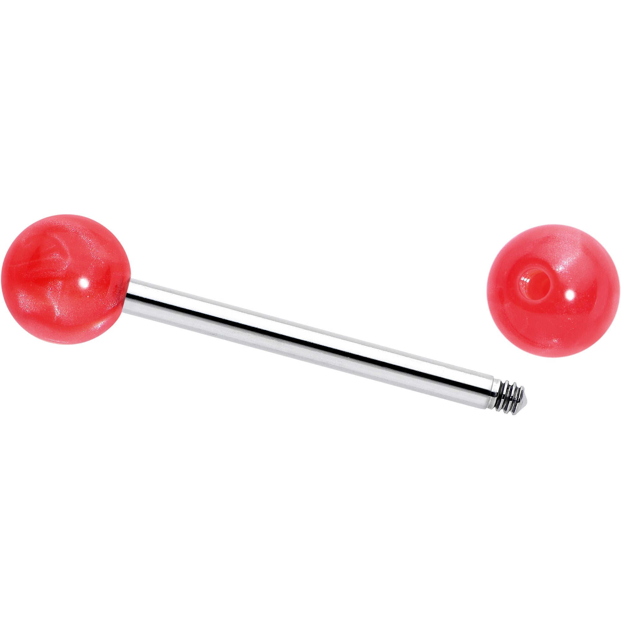 BodyCandy Color Acrylic Ball Tongue Ring Surgical Steel Barbell — lifestyle context