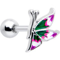 BodyCandy 16G 1/4 Profile Butterfly Cartilage Tragus Earring — main product shot