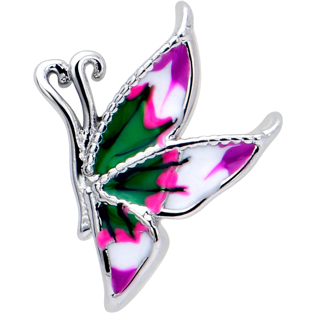 BodyCandy 16G 1/4 Profile Butterfly Cartilage Tragus Earring — lifestyle context