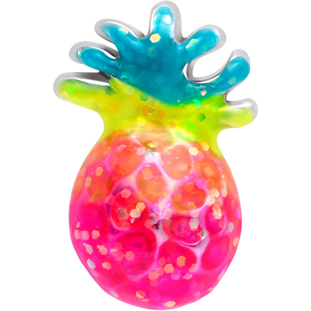 BodyCandy 16G 5/16 Hot Tropical Pineapple Labret Monroe Tragus — lifestyle context