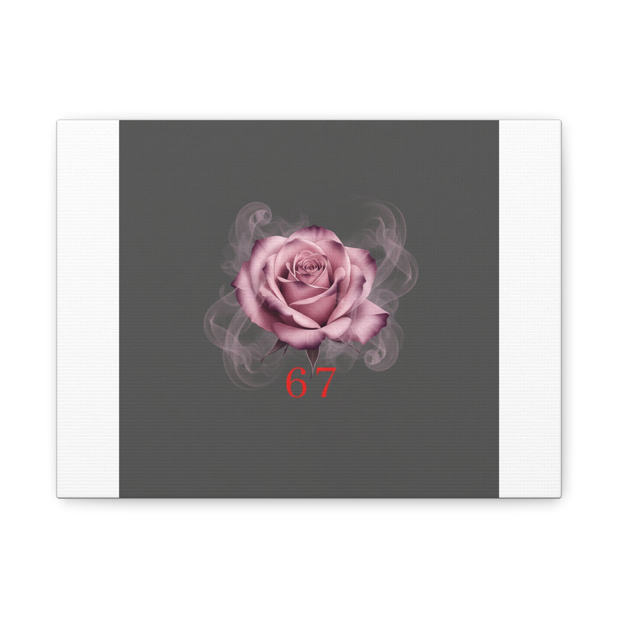 6 7 Valentine's Canvas | Viral Gothic Rose Wall Art | 6 7 Meaning Dark Romance