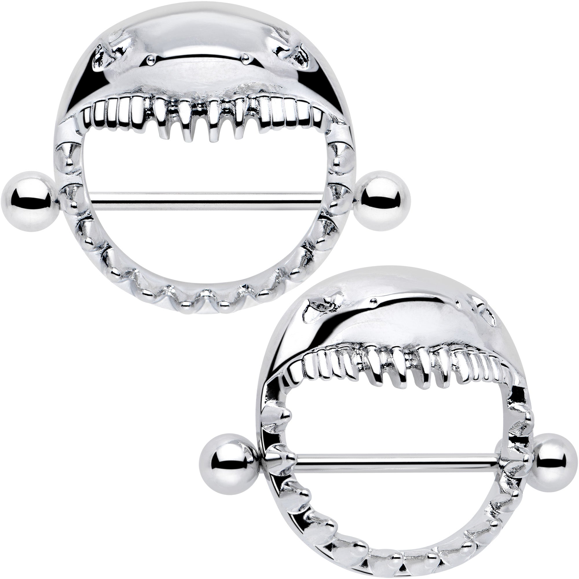 BodyCandy 14G 9/16 Shark Bite Nipple Shield Set — main product shot