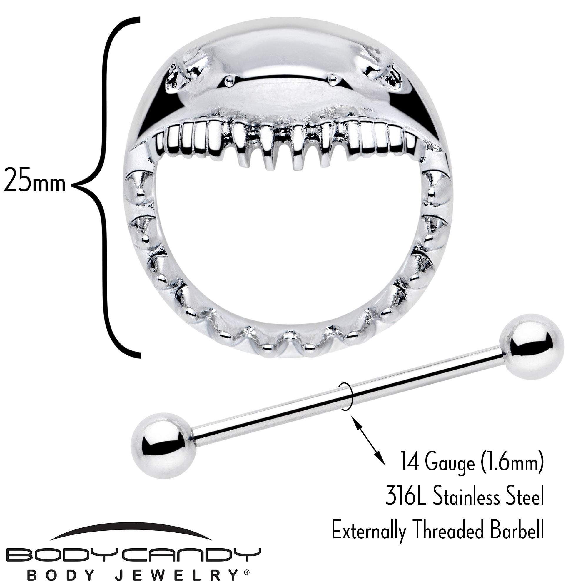 BodyCandy 14G 9/16 Shark Bite Nipple Shield Set — lifestyle context