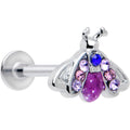 BodyCandy 16G 5/16 Pink Blue Gem Beautiful Insect Labret Monroe Tragus — main product shot