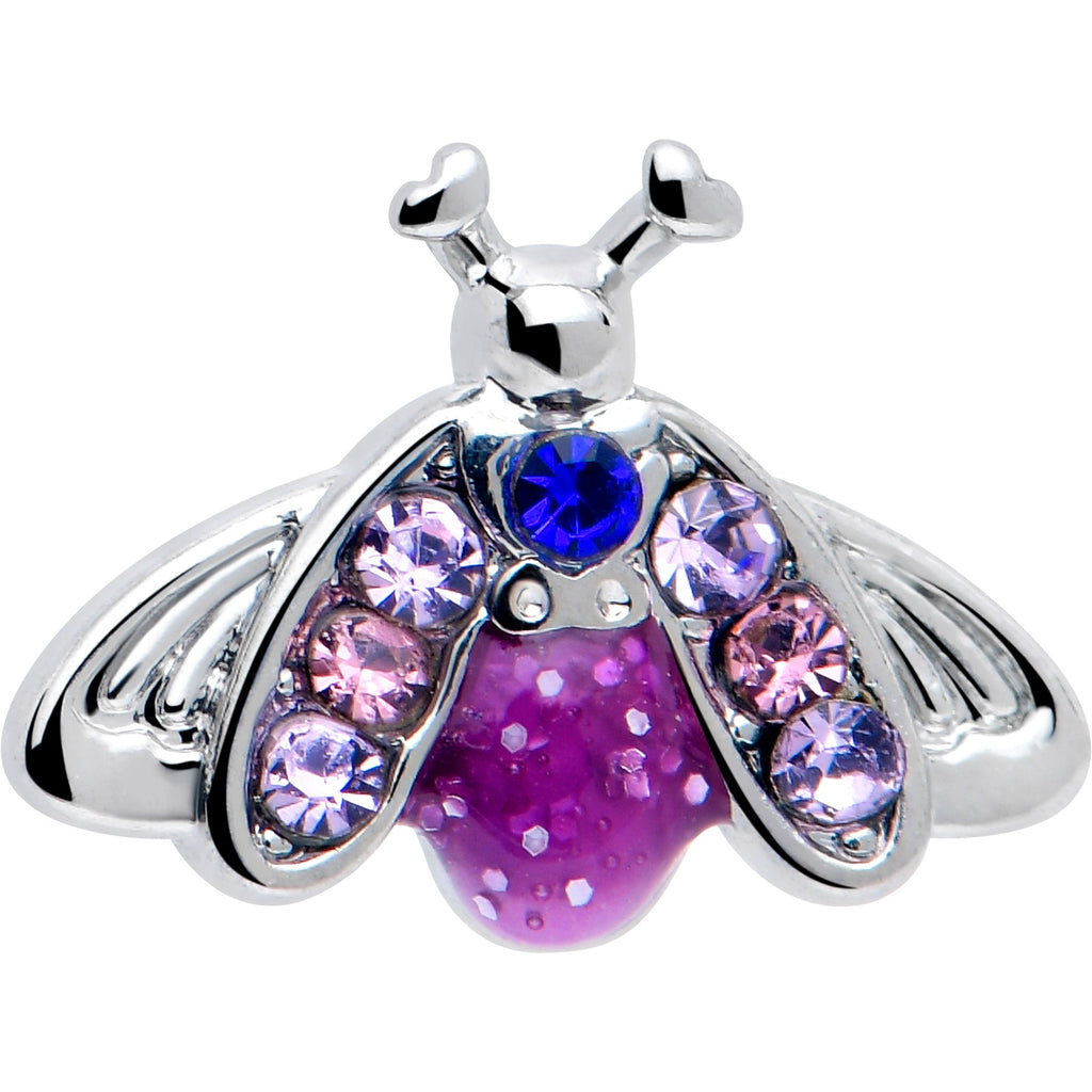 BodyCandy 16G 5/16 Pink Blue Gem Beautiful Insect Labret Monroe Tragus — lifestyle context