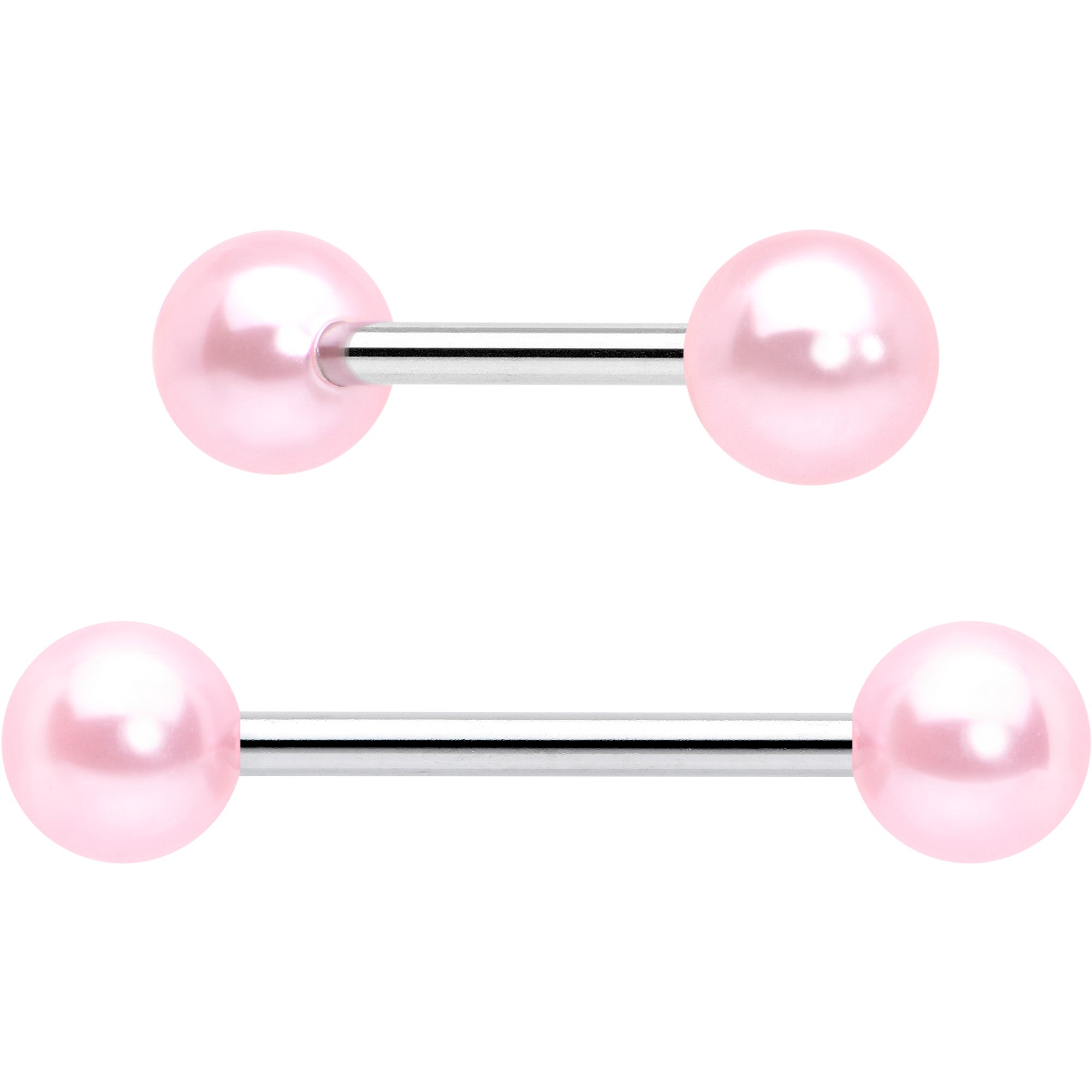 BodyCandy Purple Clear CZ Gem Butterfly Pink Barbell Tongue Ring Set of 4 — lifestyle context