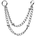 BodyCandy 1 3/8 Flat Back Earring Removable Connector Chain Beaded — main product shot
