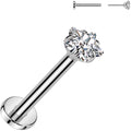 BodyCandy 20G 5/16 3mm CZ Star Medical Grade Titanium Flat Back Earring — main product shot