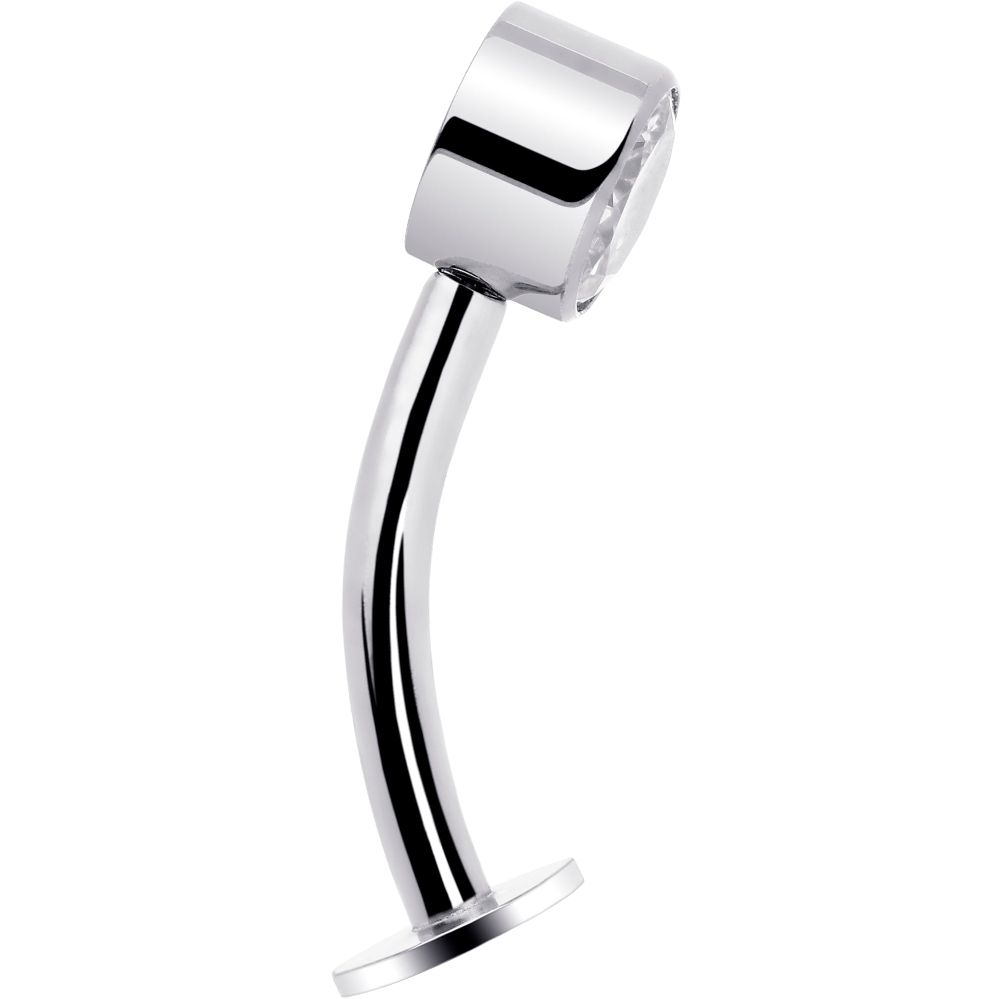 BodyCandy Bezel Gem Titanium Threadless Floating Belly Ring — lifestyle context