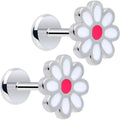 BodyCandy Daisy Flower Flat Back Stud Earrings - 1 Pair — main product shot