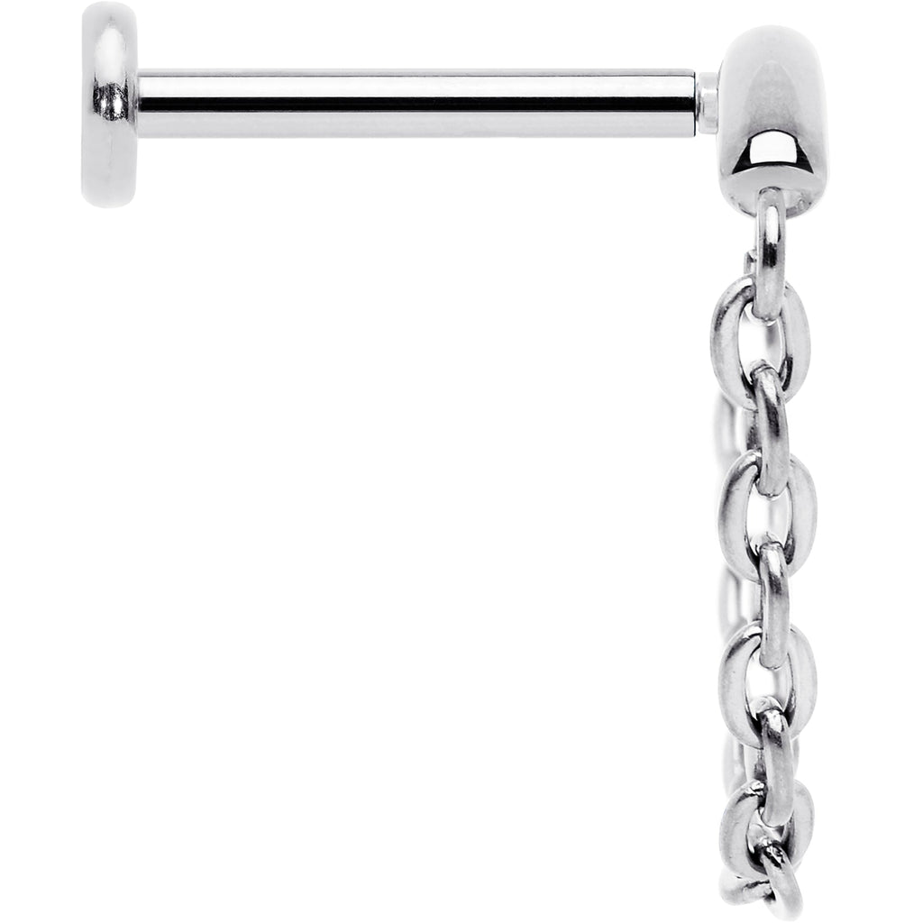 BodyCandy 18G 5/16 Titanium Threadless Chain Dangle Hidden Helix Earring — lifestyle context