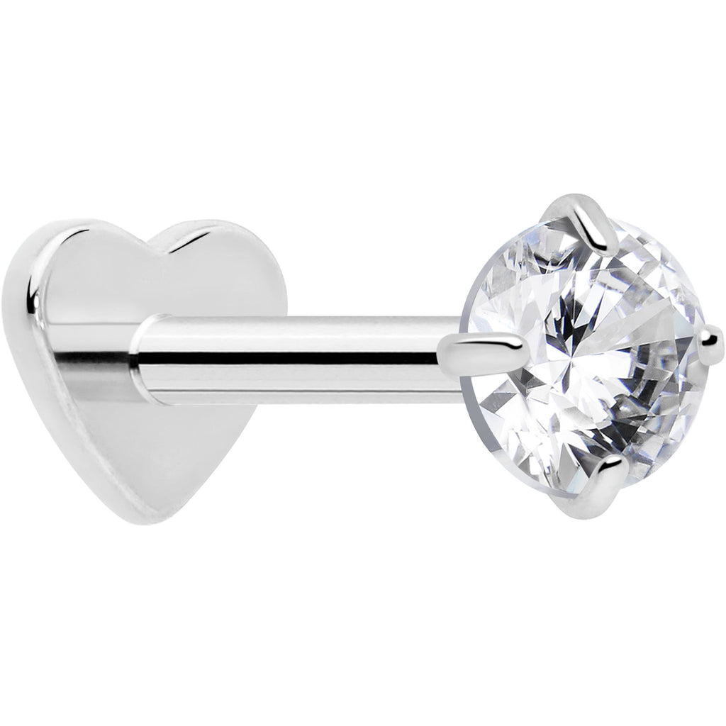 BodyCandy 18G 5/16 CZ Implant Grade Titanium Reversible Threadless Flatback — fabric or material detail