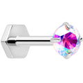 BodyCandy 18G 5/16 CZ Implant Grade Titanium Reversible Threadless Flatback — color detail