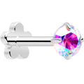 BodyCandy 18G 5/16 CZ Implant Grade Titanium Reversible Threadless Flatback — color detail