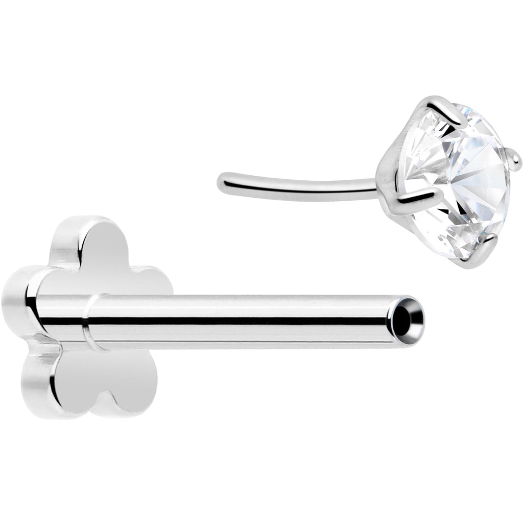 BodyCandy 18G 5/16 CZ Implant Grade Titanium Reversible Threadless Flatback — lifestyle context