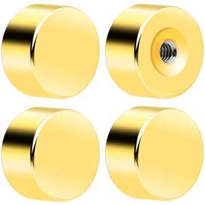BodyCandy Flat Back Earring Back - Screw On 20G Stainless Steel 4 Pack — lifestyle context