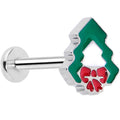 BodyCandy Christmas Flat Back Earring - Holiday Tree — main product shot