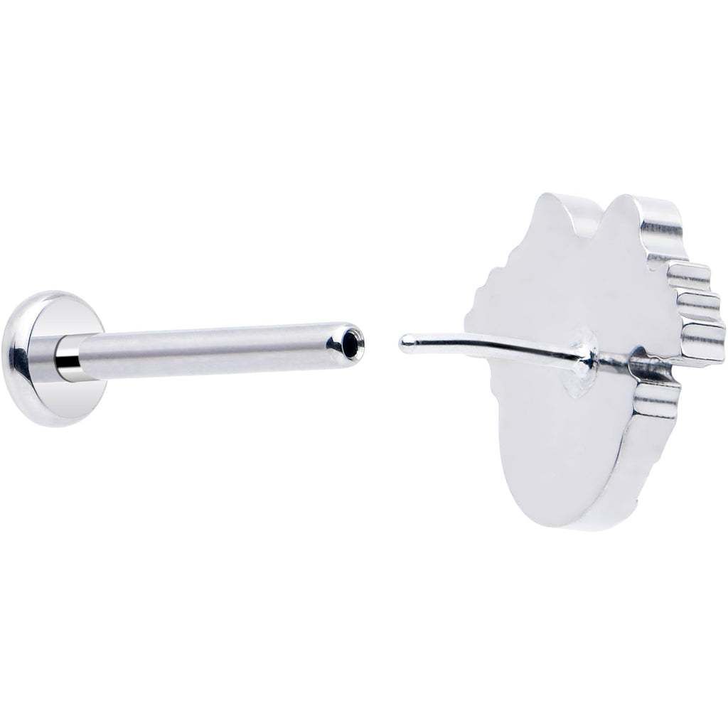 BodyCandy Christmas Flat Back Earring - Holiday Ornament — side view
