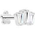 BodyCandy 18G 1/4 Clear Gem Implant Grade Titanium Threadless Flower Reversible Flat Back Earring — main product shot