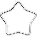 BodyCandy 20G Seamless Hollow Star Nose Hoop Surgical Steel — product on model