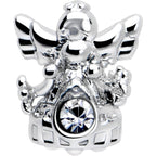 16G 1/4 Clear CZ Gem Fabulous Angel Cartilage Tragus Earring