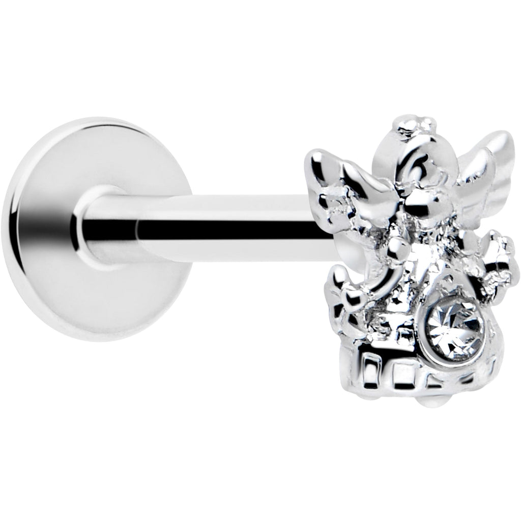 BodyCandy 16G 5/16 Clear CZ Gem Fabulous Angel Labret Monroe Tragus — main product shot