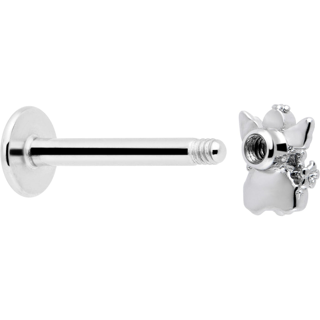 BodyCandy 16G 5/16 Clear CZ Gem Fabulous Angel Labret Monroe Tragus — lifestyle context