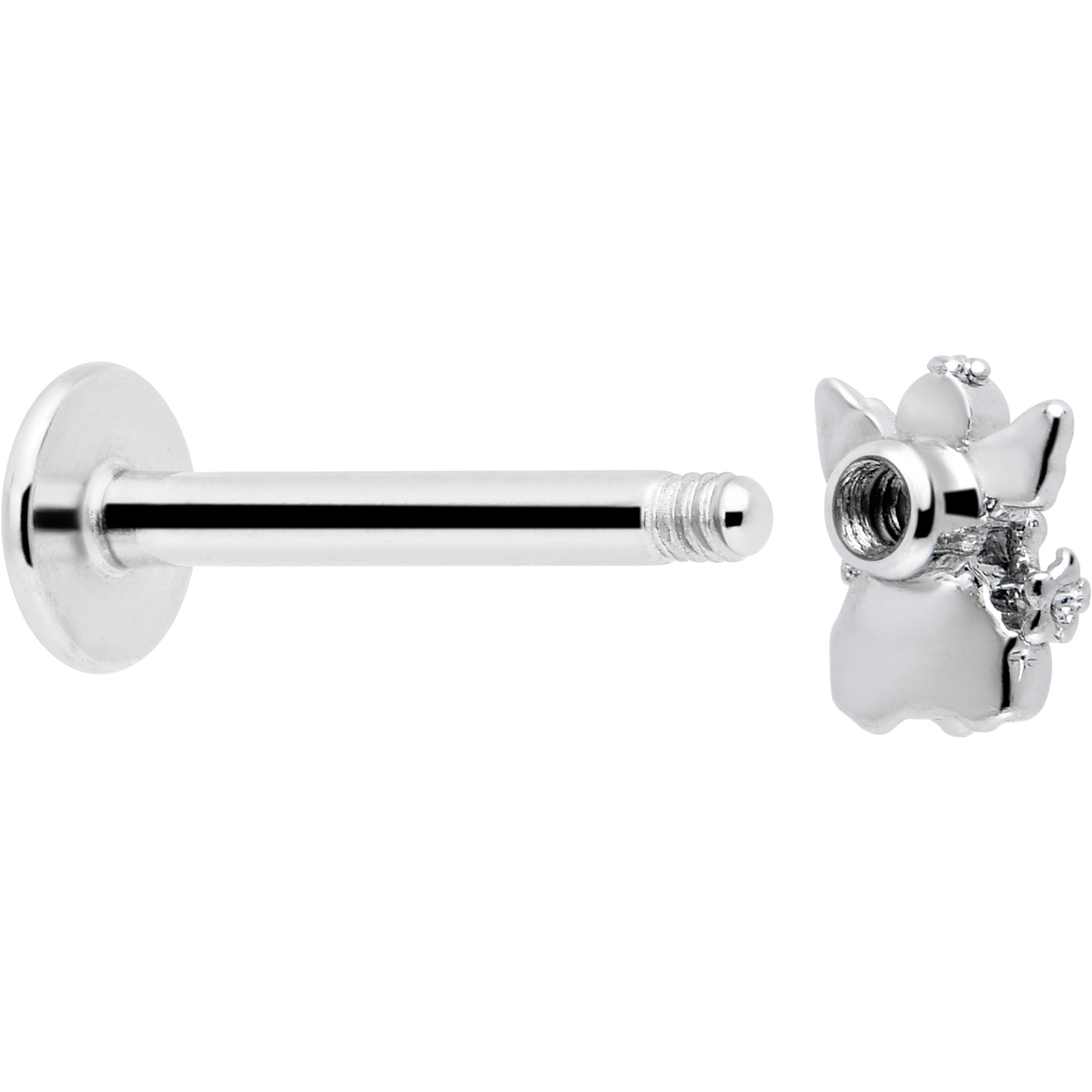 BodyCandy 16G 5/16 Clear CZ Gem Fabulous Angel Labret Monroe Tragus — lifestyle context