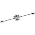 BodyCandy 14G Clear CZ Gem Fabulous Angel Industrial Barbell 38mm — main product shot