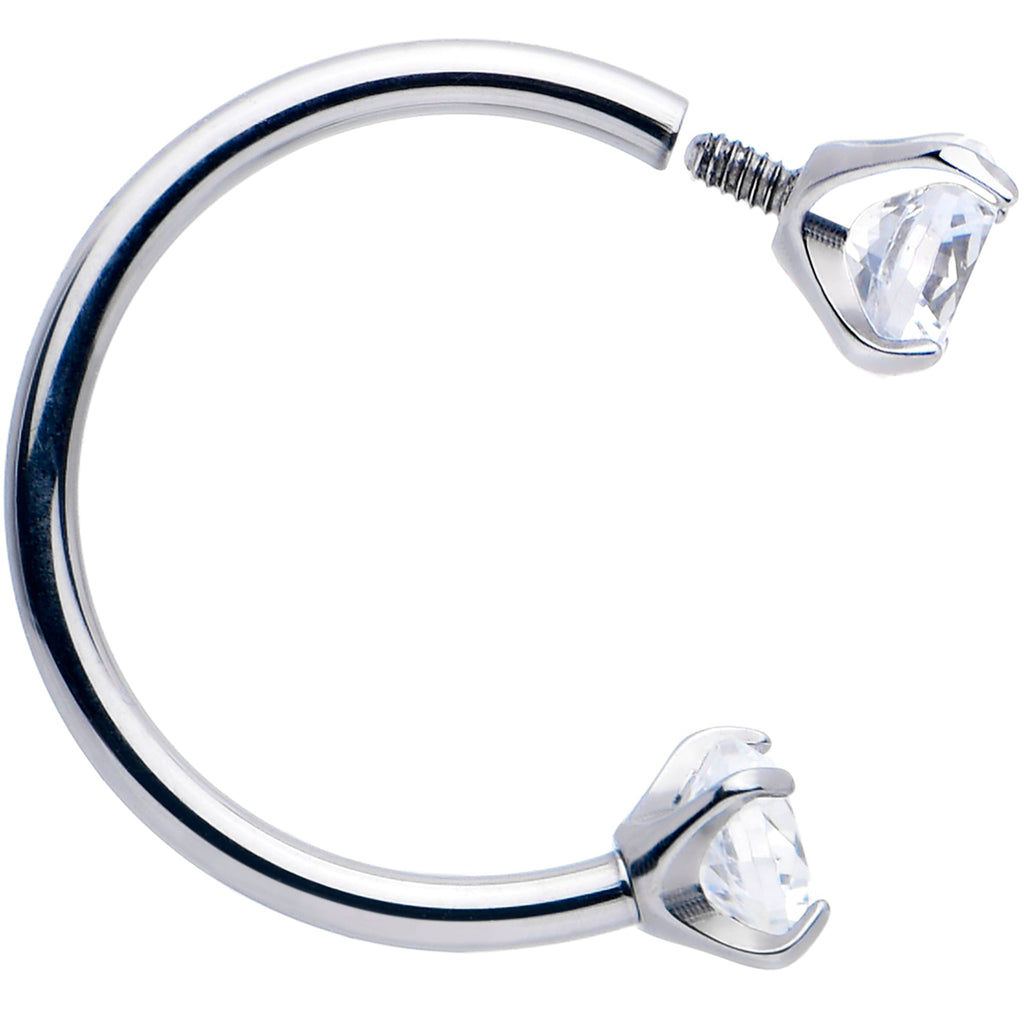 BodyCandy Double Gem Horseshoe Nose Ring Kit with Ball Grabber — alternative angle