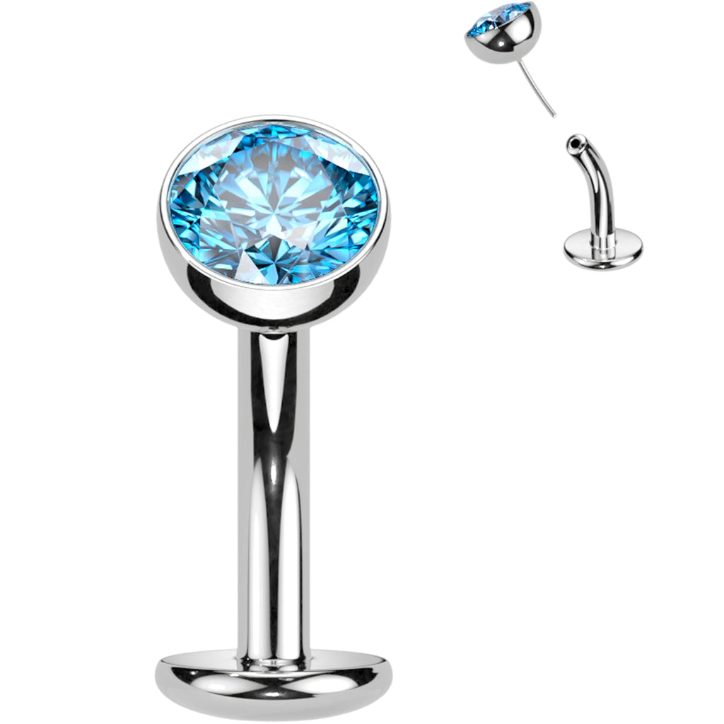 BodyCandy CZ Bezel Gem Titanium Threadless Floating Belly Ring — packaging