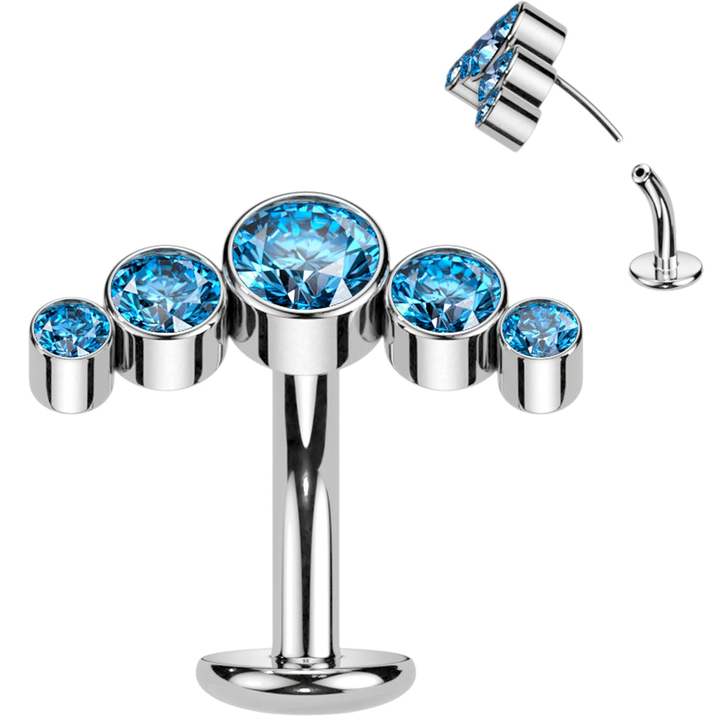 BodyCandy Cubic Zirconia Gem Titanium Curve Threadless Floating Belly Ring — packaging
