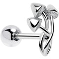 BodyCandy Trippy Mushroom Trio Barbell Tongue Ring — main product shot