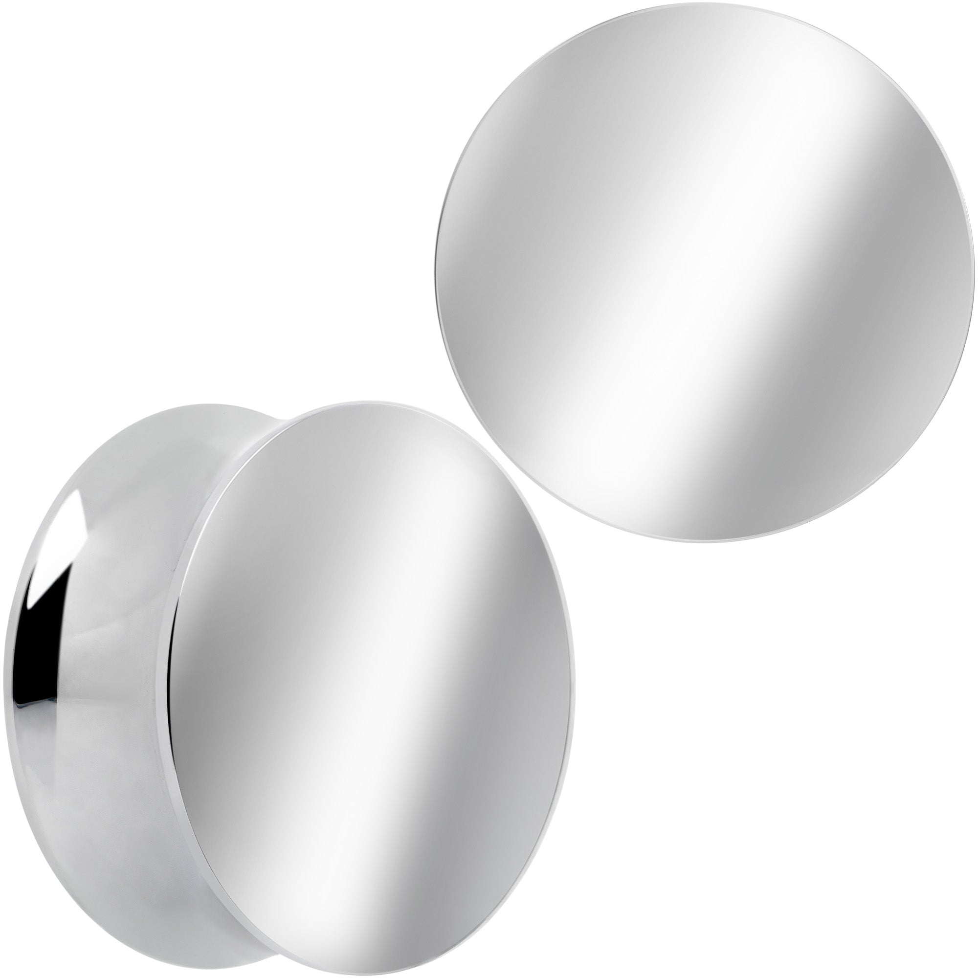 BodyCandy Hand Polished Simply Style Saddle Plug Set 5mm to 25mm — product on model