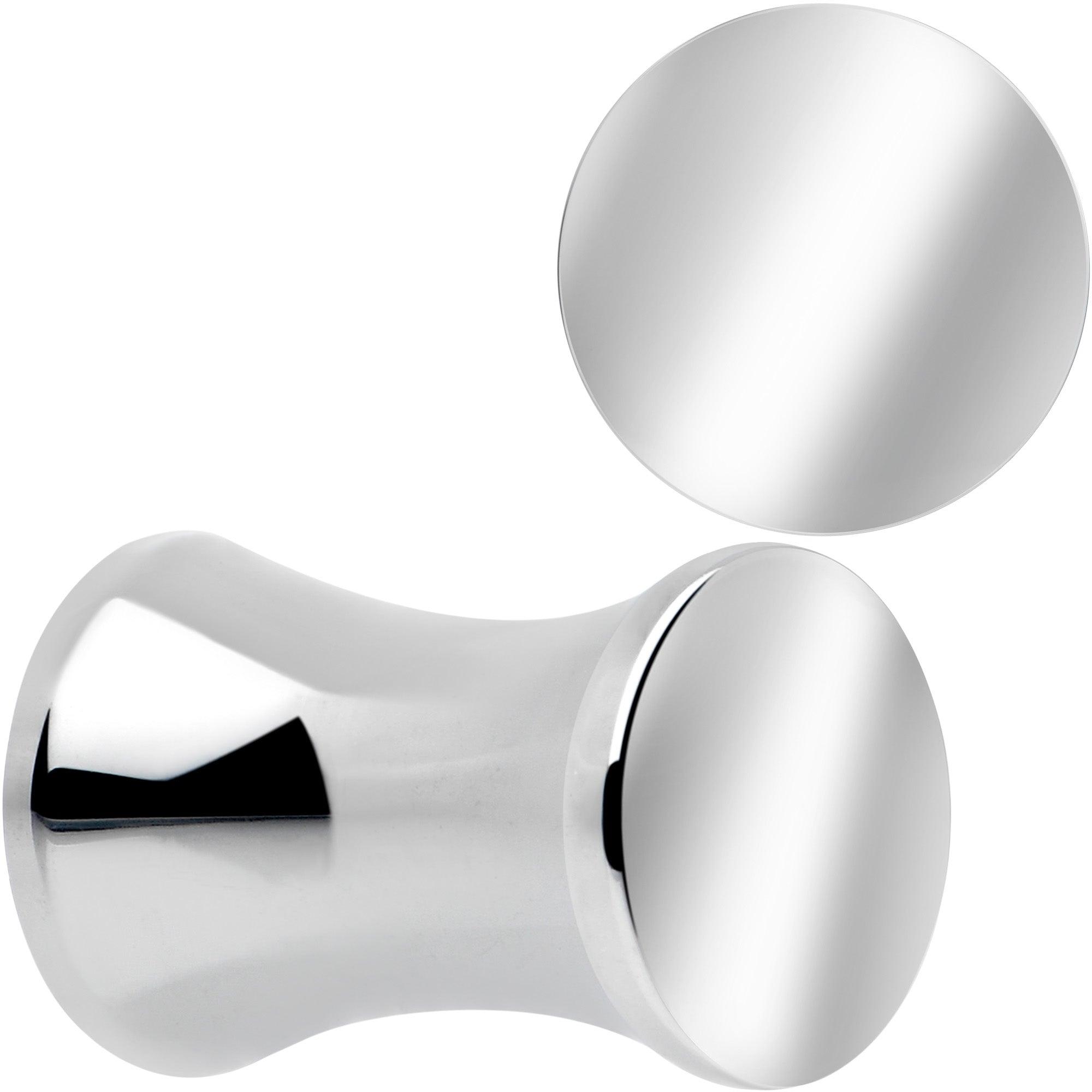 BodyCandy Hand Polished Simply Style Saddle Plug Set 5mm to 25mm — alternative angle