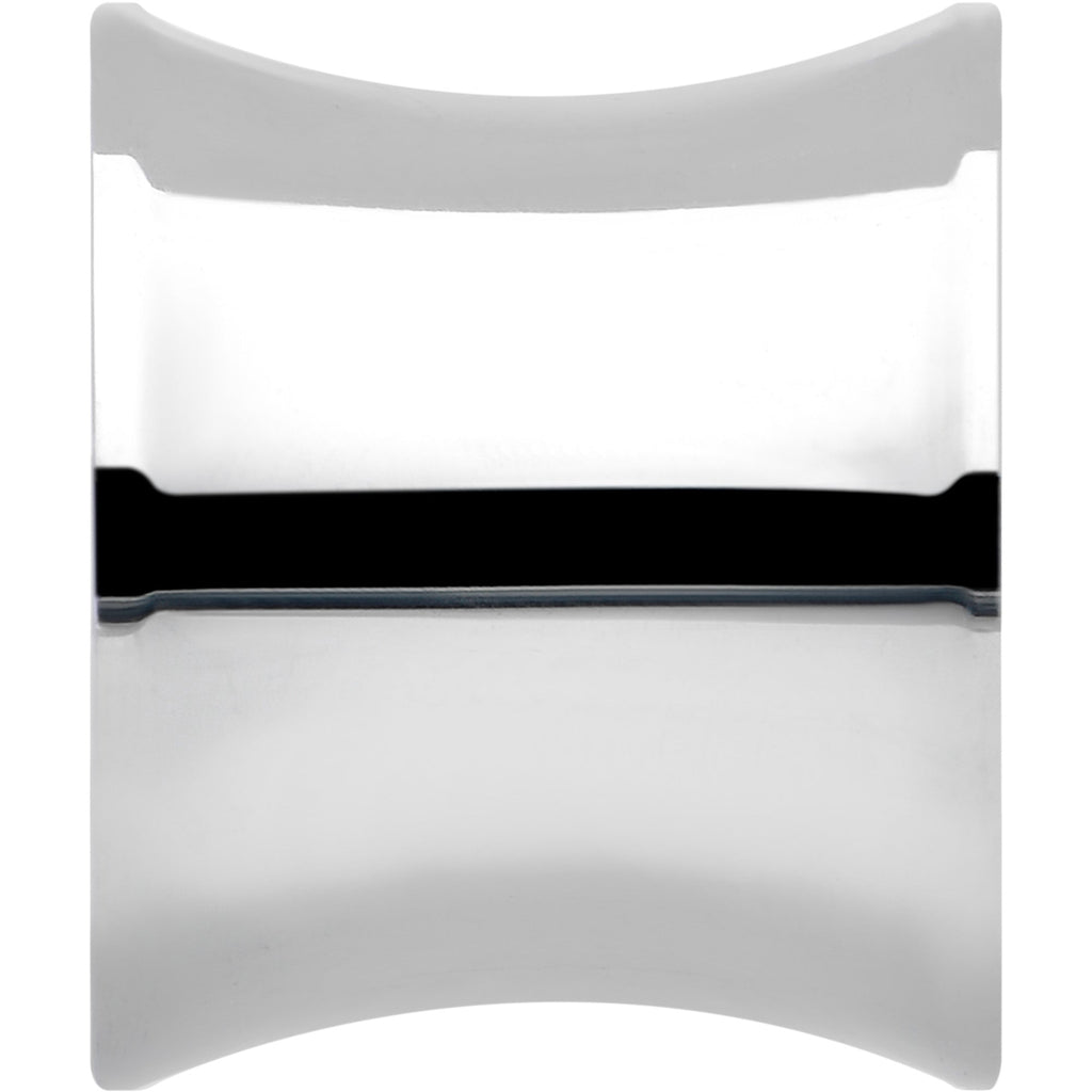 BodyCandy Hand Polished Simply Style Saddle Plug Set 5mm to 25mm — back view
