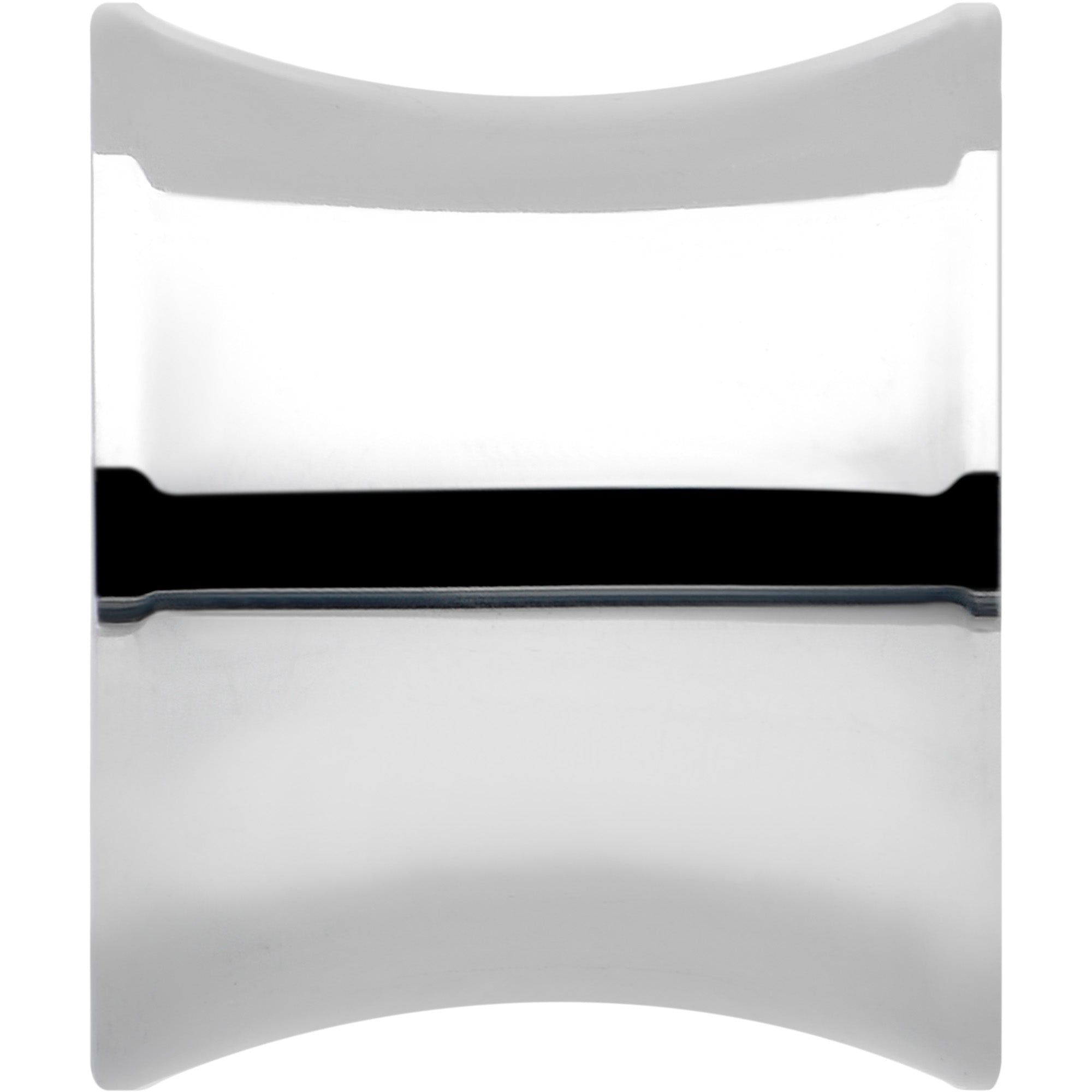 BodyCandy Hand Polished Simply Style Saddle Plug Set 5mm to 25mm — back view