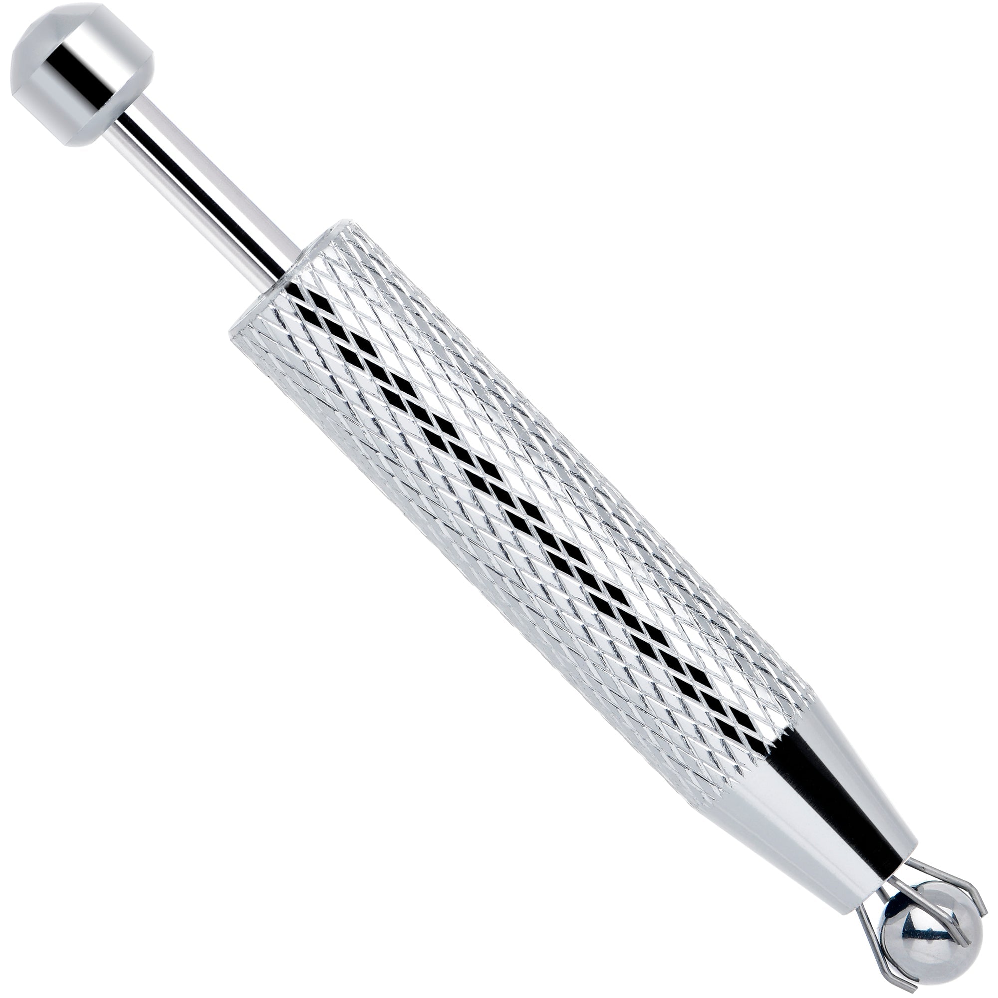 BodyCandy Silver Piercing Ball Grabber Tool 2.48 Inch Length — side view