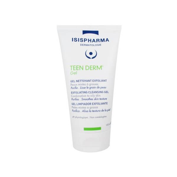 Isis Pharma Teen Derm Gel 150ml - Exfoliating Facial Gel for Acne-Prone Skin, Salicylic Acid Face Wash, Oil Control