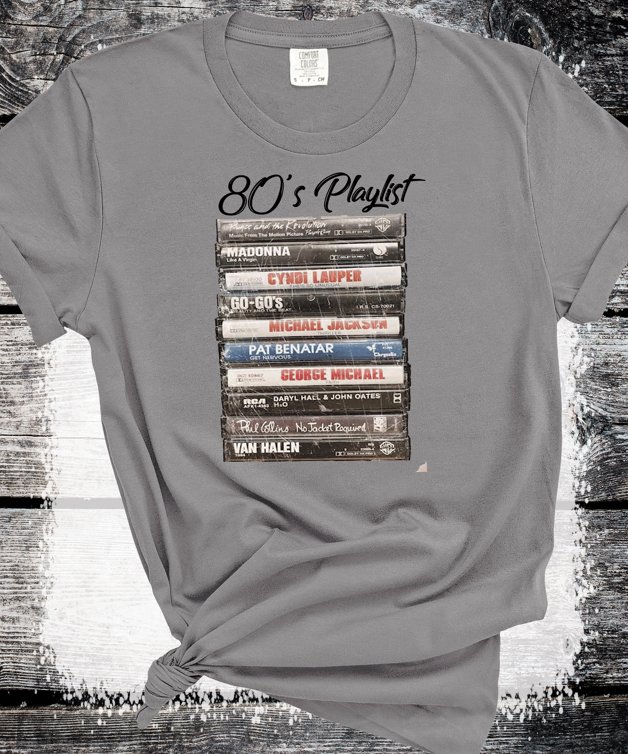 A Blessed Texas Mess Boutique Old School Playlist Sweatshirt, Old School Playlist Shirt, Retro 80s 90s Music… — A Blessed Texas Mess Boutique branding close-up