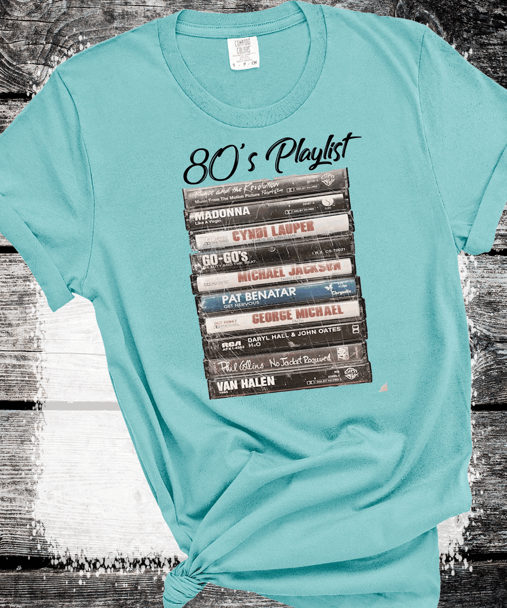 A Blessed Texas Mess Boutique Old School Playlist Sweatshirt, Old School Playlist Shirt, Retro 80s 90s Music… — detail shot 6