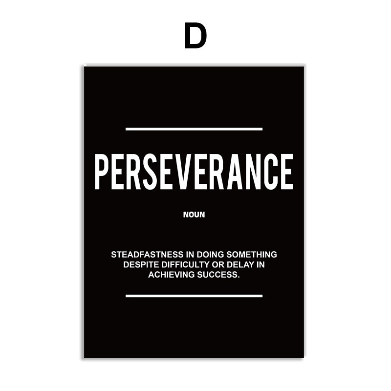 Perfecsy Wall Art Inspirational Inspirational Quotes Office Decor — back view