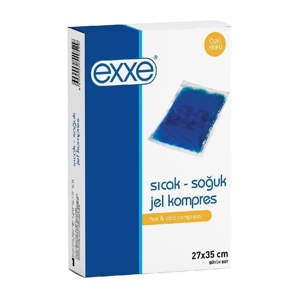 Exxe Hot-Cold Gel Compress with Cover - 10.63x13.78 inches - Reusable, Versatile Pain Relief for Muscle Aches & Injury Recovery