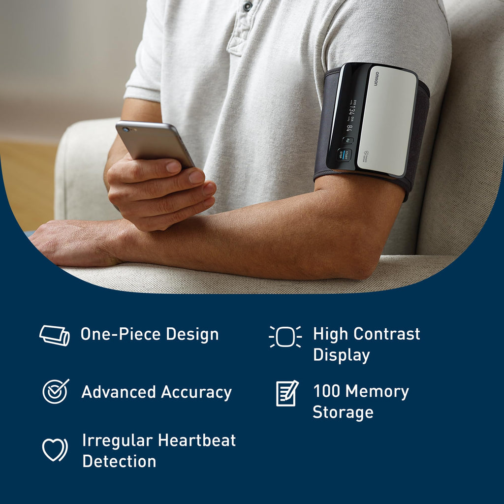 Omron M3 Comfort Digital Blood Pressure Monitor with Smart Cuff & Irregular Heartbeat Detection