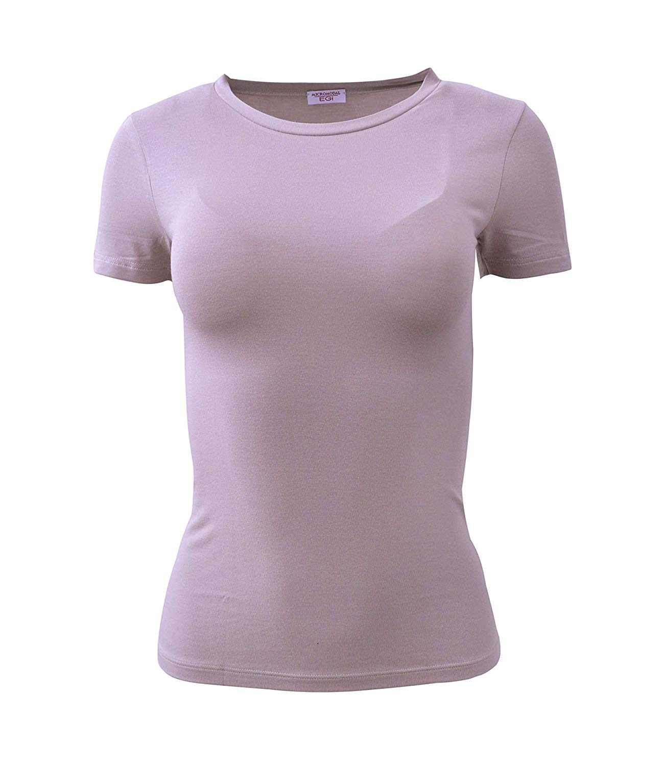 tittimitti EGI Luxury Modal Women's T-Shirt. Proudly Made in Italy (Crew Neck 1132). — back view