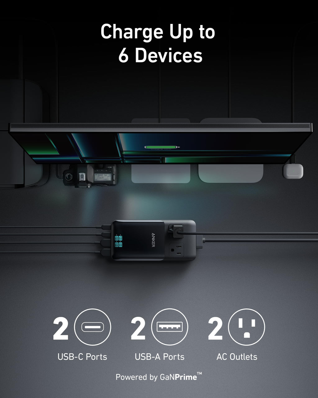 Anker Prime 6-in-1 Charging Station (140W), view 2