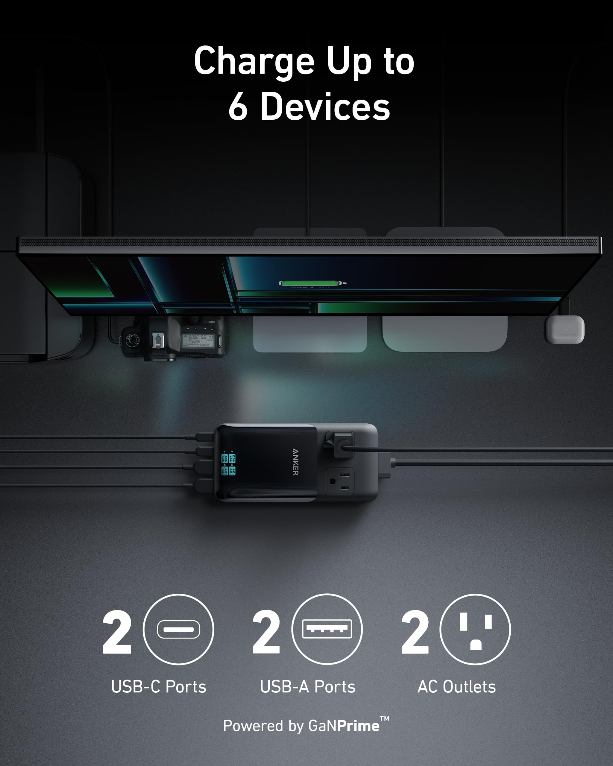 Anker Prime 6-in-1 Charging Station (140W), view 2