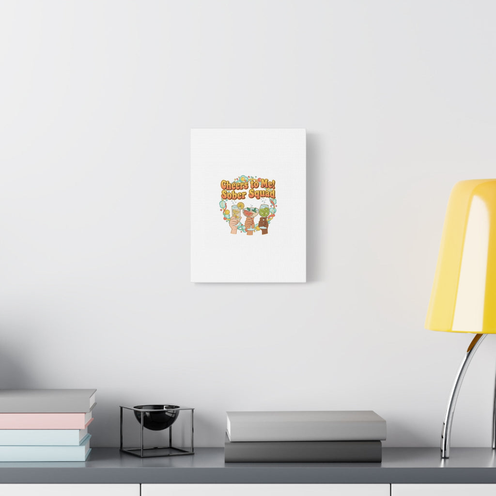 Cheers to Me Sober Squad Canvas | Dry January Mocktail Art